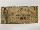  1 1861 North Carolina One Dollar Obsolete Bank Note Free Shipping