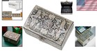 Mother Of Pearl Jewelry Box - Handcrafted Korean Wooden Trinket Organizer Wit   