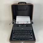 Vintage Royal Quiet De Luxe Typewriter Black With Carrying Case Tested Working