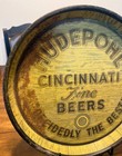 Vintage 1930 s Hudepohl Cincinnati Ohio Beer Bar Tavern 15  Metal Serving Tray
