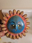2 Handmade   Hand-painted Sun Face Masks Coconut Art Wall Decor Mexico Sw Decor