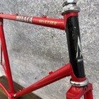 Vintage Miyata Seven Ten Road Bike Frame 58cm Crmo Steel Red 700c 123mm