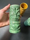 4 Vintage Accoutrements Ceramic Tiki Mugs Cups