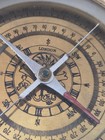Vintage London Maritime Brass Fourway 6  Compass Nautical On Wood Base Marine