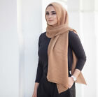 Premium Viscose Maxi Crinkle Cloud Hijab Scarf Shawl Soft Islam Muslim 170x80cm