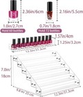 Gospire 6 Tier Clear Acrylic Nail Polish Ink Rack Organizer Display Rack