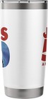 Jaws Movie 50th Anniversary Front   Back Stainless Steel 20oz Insulated Tumbler
