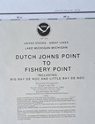 Vintage 1983 Noaa Bay De Noc Area Nautical Sound Chart Map Loran-c   48    X 36   