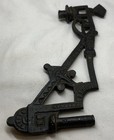Cast Iron Vintage Black Oil Lamp Wall Mount