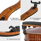 Mi vi Viola Shoulder Rest - 15  - 17  Violas - Collapsible Real Wood