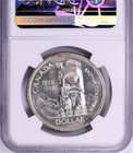 1958 Canada Silver Dollar  Ngc Pl 66  Km-54  British Columbia Centennial