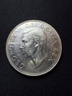 1949 Canada Silver 50 Cent  half Dollar  King George Coin