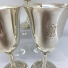 3 Wallace Sterling Silver Goblets   14 Monogram