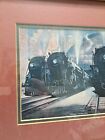 New York Central Lines Locomotives Oak Framed Print  thoroughbreds   