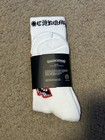 Chrome Hearts White Logo Lips Graphic Crew Socks Men   s Size Large