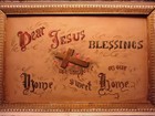  Vintage American Jesus Love Devotion Hand Painted Sacred Painting On Paper Home