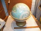 Vintage Rand Mcnally World Portrait Topographical Globe