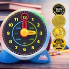 Kids Learning Clock - Educational Talking Learn To Tell Time Teaching Toy 
