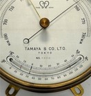 Ship s Barometer And Thermometer - Tamaya   Co  Ltd  - Tokyo Japan - Brass Case