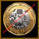 Fifa Mexico 20 Pesos  4 Coin Set  2026 World Cup Soccer Mundial New Unc