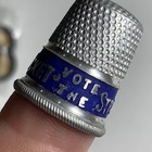 Lot Of 2 Vote Straight Republican Ticket  Antique Sewing Thimbles C 1920