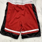 Russel Boys Size L Mesh Athletic Activewear Shorts Red Black White Drawstring
