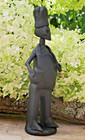 Chef Cook Skeleton Day Of The Dead Black Clay Handmade Michoac  n Mexico Folk Art