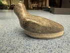 Vintage Inuit Soapstone Carving Bird Loon Signed Ap Disc Number 178284 Canada