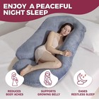 Pillani Pregnancy Pillows For Sleeping     57inch Maternity Pillow For Pregnant   