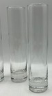 4ct Clear Glass Cylinder Bud Vases By Libbey Usa 2824 7 5  Tall