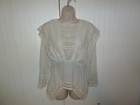 So Much Lace  Romantic Antique Edwardian Blouse Vintage Embroidered Mixed Lace