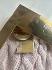 Michael Kors Hat And Scarf Set Blush Pink Cable Knit New
