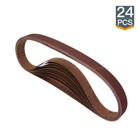 Powertec 1 X 30  A o Sanding Belt Assortment 24pk  60 80 120 180 240 400 Grit 
