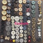 Vintage Buttons Mixed Lot Of 50 Various Sizes And Colors