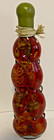 Red Chili Pepper Infused Vinegar Vintage Decorative Glass Bottle 15  Tall