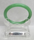 Exquisite Natural Apple Green Jadeite 3  Bangle Bracelet