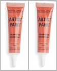 2x Makeup Revolution Artist Collection Artist Face   Body Paint Orange Sealed 
