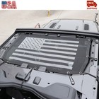 Us Flag Black Bikini Soft Top Mesh Cover Sun Shade For Jeep Wrangler Jl 2024  Us