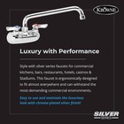 Krowne Silver Series 10-410l Wall Mount Kitchen Faucet With 4    Center 