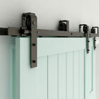 Ccjh4ft-20ft Bypass Sliding Barn Door Hardware Kit For Double four Doors closet