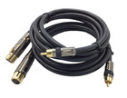 2x Monoprice 104785 Premier Series Xlr Female To Rca Male Cable  6 Ft Length