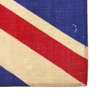 Vintage Wool Printed Union Jack Flag Cloth United Kingdom British Uk Textile Art