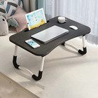 Laptop Tray Lap Desk Stand Foldable Bed Table Notebook Tray Cup Slot Adjustable