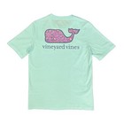 Vineyard Vines Youth s Blue Island Paradise T-shirt Paisley Floral Whale  s01 