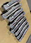 Ho Scale Train Amtrack Set Of 8 Passenger Cars  Life Like