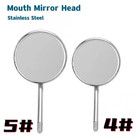 12pcs Dental Mouth Mirror Heads Stainless Steel Oral Mirrors Mouth Accessory