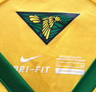 Nike Dri-fit Brazil Home Football Jersey Mens Xl Yellow Soccer Shirt 2014 Cbf 