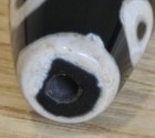 Vintage Tibetan Style Agate 9 Eye Dzi Focal Barrel Bead