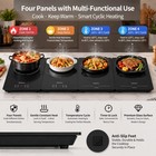Gouka 4-panel Food Warming Tray 700w Hot Pot Buffet Warmer Halloween Party