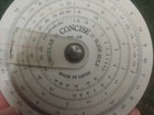 Vintage Antique Concise Circular Pocket Slide Rule No  28 W sheath